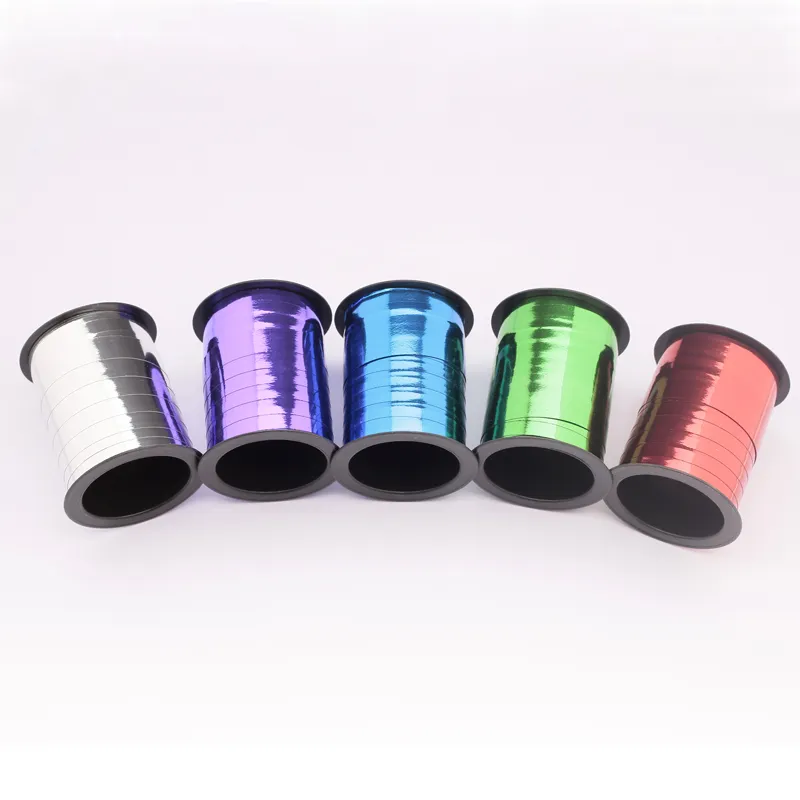 Metallic Colorful Gift Wrap Mini Plastic Curling Ribbon Spool