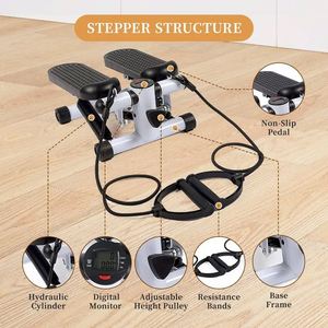Équipement de fitness pour yoga avec bandes de résistance, mini stepper, ensemble de gym à domicile, machine d'exercice - Product Image 4