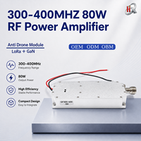 Modul Amplifier Rf GaN 80W 300-400MHz yang Dapat Disesuaikan, Modul Lora, Modul Anti-Drone Rf dengan VCO Terintegrasi