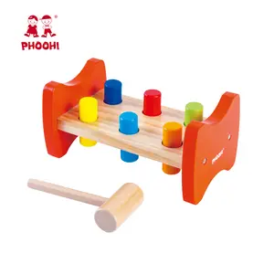 Cam Búa Băng Ghế Dự Bị Trò Chơi Montessori Đồ Chơi Trẻ Em Giáo Dục Trò Chơi Bằng Gỗ Đồ Chơi Cho Trẻ Em 12 M +