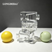 Nouvel Arrivage – Flacon de Parfum Carré Vide Transparent de 10 ml avec Pompe Crimpée, Certifié CE, avec Boîte et Sac d'Emballage