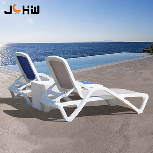 Chất lượng cao hồ bơi Lounger Stackable nhựa biệt thự sân hồ bơi ghế ngoài trời Sun Lounger - Product Image 4