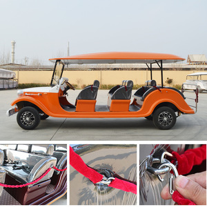 Vintage Electric Sightseeing Car RSY911 8-14 Seater Tour <b>Bus</b> For Campus Resort Real Estate Reception - Product Image 4