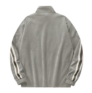 Venta caliente <span class=keywords><strong>chaqueta</strong></span> lisa de manga larga para hombres <span class=keywords><strong>Chaqueta</strong></span> de algodón de cuero al aire libre de invierno logotipo personalizado chaquetas de hombre de talla grande - Product Image 5
