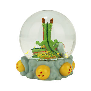 Dragon en résine personnalisé, boule à neige, sculpture art déco, figurines d'<span class=keywords><strong>action</strong></span> décoratives sur le thème de l'ours, souvenirs ou cadeaux - Product Image 1