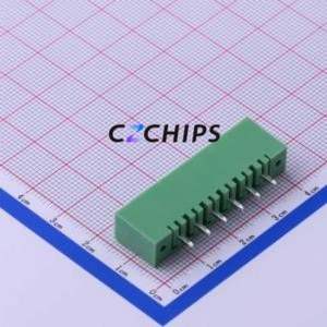 KF2EDGVM-5.0-6P Plug-in Terminal Block Through hole,P=5mm Connector Board-to-Board / Socket - Closed Screw Fixing 1x6P 5mm - Product Image 2