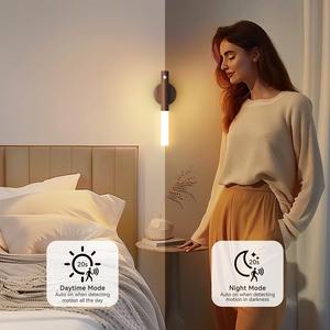 Lámpara de Pared Magnética LED Inteligente con Sensor de Movimiento, Recargable, Portátil, Luz Nocturna para Pasillo, Dormitorio, Escaleras, Baño, Decoración de Armarios - Product Image 2