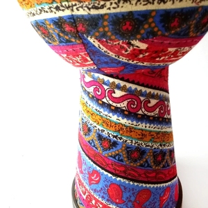 Wholesale Fabric Printed Kids Synthetic Skin Djembe African Hand <b>Drum</b> With Carry Strap - Product Image 2