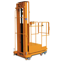 3000 KG 3M 4M 5M élévateur de préparateur de commandes électrique plates-formes de travail mobiles surélevées semi-électriques utilisées pour l'entrepôt