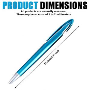 Stylo bille rétractable orange avec logo personnalisé, largeur d'écriture 1,0 mm, stylos promotionnels en plastique personnalisés avec citations inspirantes - Product Image 3