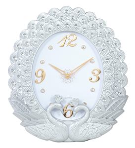 Nuevo Reloj de Pared de Plástico con Diseño de Cisne de Cristal, Estilo Europeo Creativo, Reloj de Pared Ovalado de Gran Tamaño Personalizado por el Fabricante - Product Image 3
