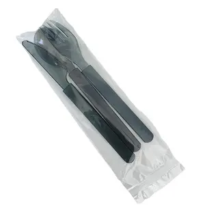 Fourchette ou cuillère jetables en plastique PS, accessoires de coutellerie, robuste, 17cm/1000 ", paquets de couteaux ou de fourchettes en plastique, 50/6.7 pièces
