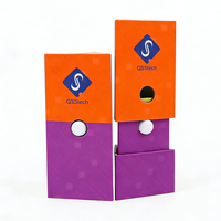 Boîte de cartouche triangulaire en carton biodégradable personnalisée, résistante aux enfants, emballage de boîte résistante aux enfants