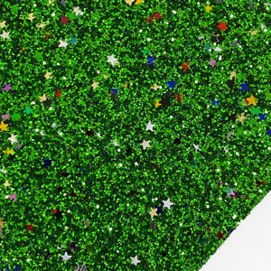 Sao sequin sáng bóng Chunky long lanh giả da tổng hợp vải cuộn/tấm PU cho đồ nội thất tóc Bow giày trang trí thủ công làm - Product Image 5