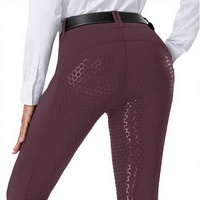 Pantalon d'équitation imprimé pour femme, 2 poches, assise intégrale en silicone antidérapante, extensible dans les quatre sens, taille haute, séchage rapide