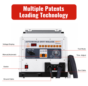 21KVA Auto Body Dent <b>Puller</b> Spot Welder Sheet Metal Repair Spotter Welding Machine With Cart for Automotive Collision Repair - Product Image 4
