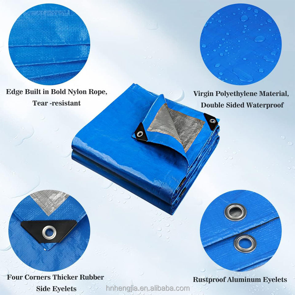 Sample Acceptable Heat Insulation Pe Tarpaulin Roll Custom Color ...