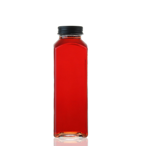 Bouteille en verre carrée <span class=keywords><strong>française</strong></span> de qualité alimentaire 12 oz 350 ml pour boissons, lait, avec couvercle - Product Image 6