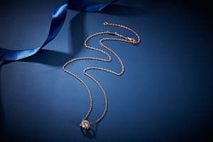 Collar de Plata de Ley Chapado en Oro de 14k para Mujer con Colgante de Piedra de Silicio - Product Image 4