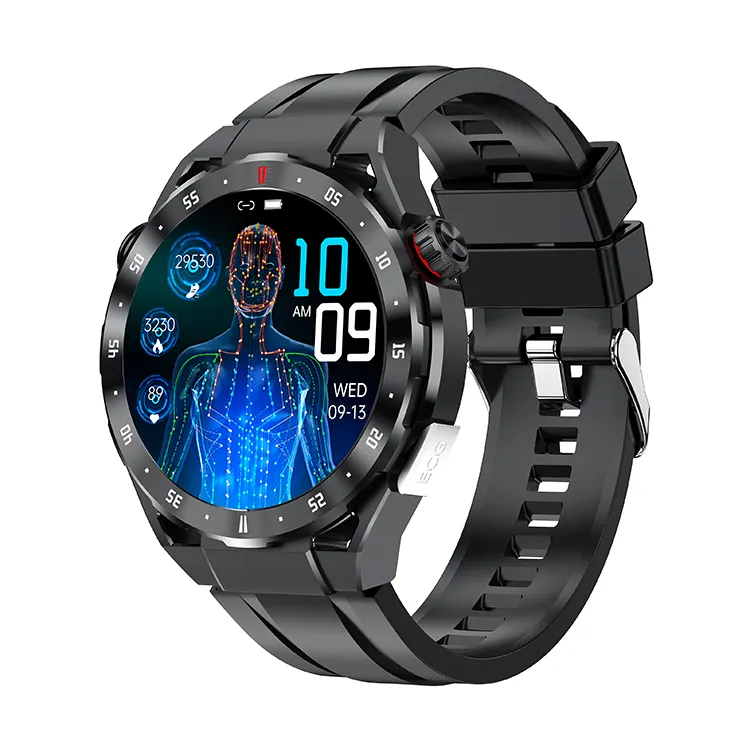 1.53Inch Rond Touchscreen Intelligente Armbanden Gezondheid Monitoring Bloed Zuurstof Sport Fitness Nfc Qw99 Smart Watch Met Call