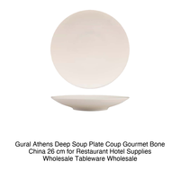 Athens Bone China Tiefer Teller 26 cm Coup Gourmet Gural -6