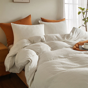 Prêt à expédier en gros 100% ensemble <span class=keywords><strong>de</strong></span> <span class=keywords><strong>housse</strong></span> <span class=keywords><strong>de</strong></span> <span class=keywords><strong>couette</strong></span> en <span class=keywords><strong>gaze</strong></span> <span class=keywords><strong>de</strong></span> <span class=keywords><strong>coton</strong></span> personnalisé 3 pièces ensemble <span class=keywords><strong>de</strong></span> literie chambre mousseline <span class=keywords><strong>housse</strong></span> <span class=keywords><strong>de</strong></span> <span class=keywords><strong>couette</strong></span> <span class=keywords><strong>Double</strong></span> - Product Image 2