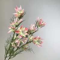 Fleurs artificielles sud-africaines Blush Bridal, bouquet de lotus des neiges, accessoires de photographie de mariage, décoration d'intérieur, arrangement fait main