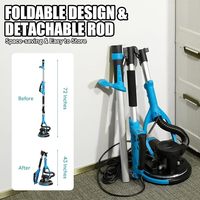 Ponceuse murale électrique pour plâtre, machine à poncer les plaques de plâtre, moteur en cuivre, polisseuse électrique pour la finition des surfaces de plafond