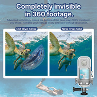 Accessoires pour caméra d'action Insta360 One X3 VR, cage à double objectif étanche à 45 m sous l'eau avec boîtier de plongée JM-24102904