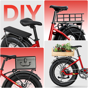 Bicicleta Plegable Inteligente Sisigad de 20 Pulgadas con Llantas Gruesas 4.0, Cuadro de Acero, 7 Velocidades, Batería de Litio de 48V15AH, E F008 para Adultos, Potente y de Alto Rendimiento - Product Image 2