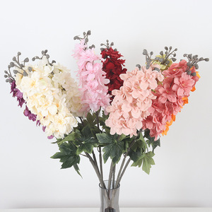 Flores Artificiales de Larkspur Jessie de 80 cm, Decoraciones de Seda para Bodas, Adornos para el Techo del Hogar - Product Image 2