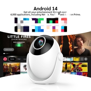 Projecteur intelligent 200 ANSI HD Android 14 <span class=keywords><strong>le</strong></span> <span class=keywords><strong>moins</strong></span> <span class=keywords><strong>cher</strong></span> du marché chinois, 720P, mise au point électrique, puce Allwinner, home cinéma portable - Product Image 4