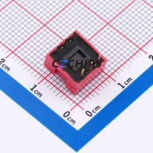 DS-03R DIP Switch Through hole Component (THT)-6P,9.1x9.9mm Switch Flat Toggle, Raised Type Single Pole Single Throw 3 PC Pin - Product Image 2