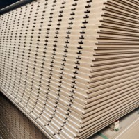 Panneau Slatwall 18mm MDF rainuré avec des lignes en aluminium fente MDF pour supermarché
