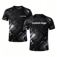 T-shirts de sport en polyester à impression intégrale avec logo personnalisé, séchage rapide, vente en gros, commande en gros, uniforme d'équipe, club sportif