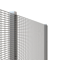 Hete Aanbieding 358 Beveiligingshekwerk Anti-Klim Anti-Snij Mesh Paneel Gegalvaniseerd Staal 8mm Draad Gelast Hekwerk voor Gevangenis Luchthaven Perimeter