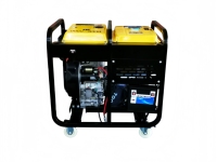 Générateur diesel portable triphasé Dongqing 8 kW 50 Hz 380/220 V Modèle DQ8GF-LE3 pour utilisation en extérieur sur chantier, sans refroidissement