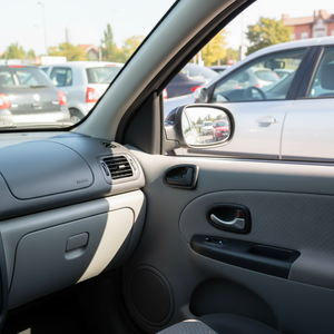 Ensemble de poignées de porte intérieures Renault Clio 2 berline, noir, côté gauche et droit - Pièce unique - Product Image 2