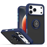 Coque avec anneau magnétique pour iPhone 17 Pro Max XS Max XR X Luxury Plain Design Stand Holder Cover pour iPhone 11 Pro SE 12 Pro Mini 13