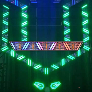 Iluminación Retro efecto de escenario luz RGB ventilador telón de fondo decoración LED luces de escenario para Bar DJ Disco club nocturno - Product Image 5