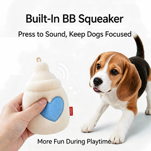 Jouet en peluche sonore pour <span class=keywords><strong>chien</strong></span> Guipet en collaboration avec Baby Bottle, pour divertir les chiens et soulager l'ennui - Product Image 2