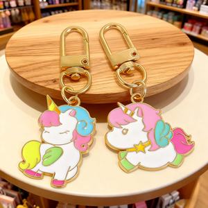 Porte-clés personnalisé de haute qualité avec logo sur mesure, robot mignon en émail souple, porte-clés en métal pour sac, cadeau promotionnel - Product Image 2