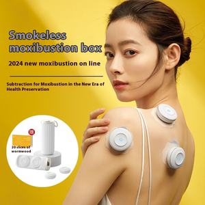 Appareil de moxibustion électrique portable en graphène Moxibustion chaude sans fumée transfrontalière Massage par patch froid utérin intelligent - Product Image 1