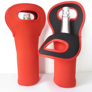 Custom Logo Sublimation Print Neoprene Cooler Bag Sleeve Holder Portable 750ml Single or Double Insulated Wine <b>Bottle</b> Cover - Product Image 1