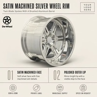 Jantes en alliage DW à rayons fendus brossés, lèvre extérieure polie, concaves, pour voitures particulières – Vente en gros, fournisseur OEM ODM