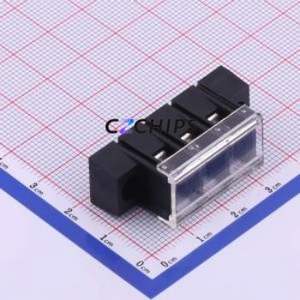 KF28CM-7.62-3P Barrier Terminal Block Through hole Component (THT),P=7.62mm Connector With Cover Plate 7.62mm 1x3P Straight Pin - Product Image 1