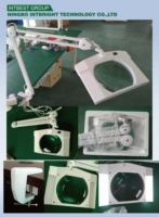 Big Lens Table Clamp Inspection Testing Magnifier Measurement Tool Instrument Dental Workbench Led Magnifier Lamp