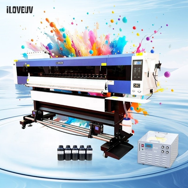 Original Factory Support Custom Automatic UV 1.8m High Quality Eco Solvent Digital Inkjet Printer Machine 4 Printhead
