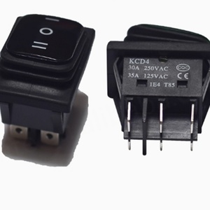 Interrupteur à bouton en forme de bateau étanche KCD2-201 KCD2/KCD4-201N, contact argenté, grand modèle électrique - Product Image 1