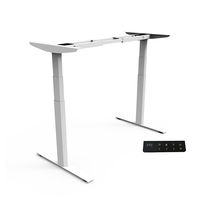 Vente directe d'usine, table réglable électrique à double moteur, 3 sections